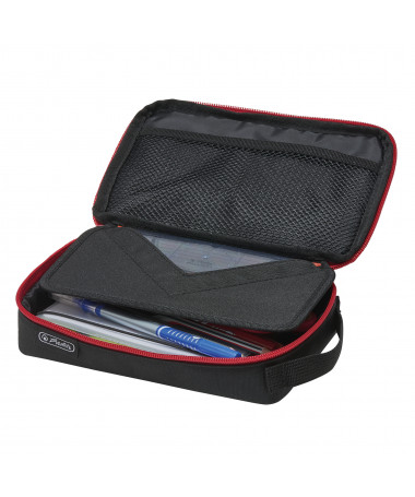 FOTROLLË, POUCH, 2 GO, BLACK/RED - HERLITZ