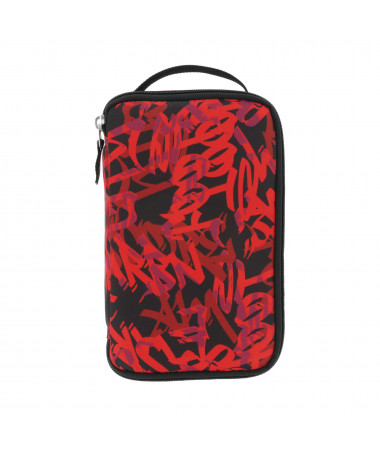 FOTROLLË, POUCH, 2 GO, GRAFFITTI RED/BLACK - HERLITZ