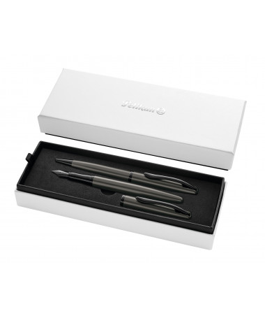 SET LAPSASH, STILOGRAF + BALLPOINT JAZZ K36, NOBLE ELEGANCE, STONE - PELIKAN
