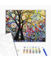 PAINT BY NUMBERS, TREE OF HAPPINES, BRUSHME