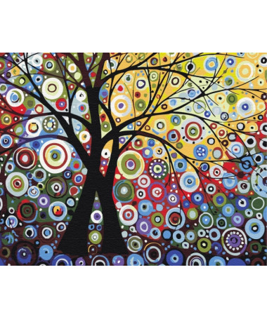 PAINT BY NUMBERS TREE OF HAPPINES BRUSHME