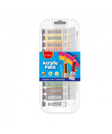 NGJYRA AKRIL 12x12ML + BRUSHË, KEYROAD