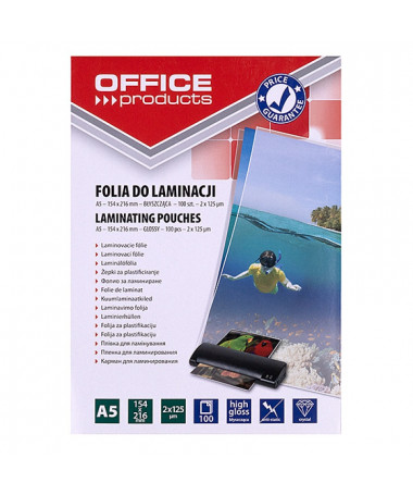 FILM PLASTIFIKIMI A5, 2x125mic, OFFICE PRODUCTS