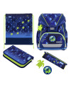 ÇANTË SHKOLLORE ULTRALIGHT XL PLUS, T-REX EXPLORER, SET 4 COPË - HERLITZ