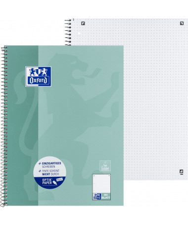 FLETORE A4 ME SPIRALE DOTTED 90G OPTIK PAPER E GJELBËR e kaltër OXFORD