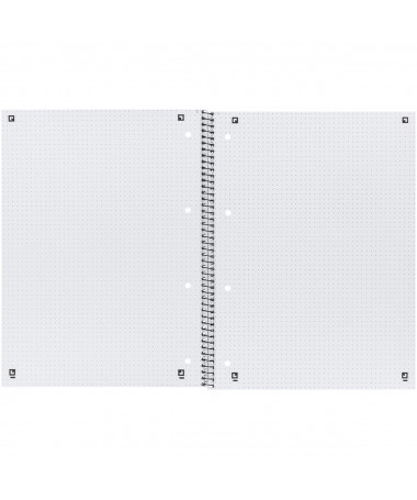 FLETORE A4 ME SPIRALE DOTTED 90G OPTIK PAPER E GJELBËR e kaltër OXFORD