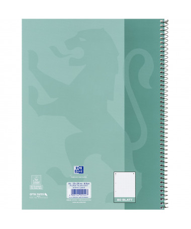 FLETORE A4 ME SPIRALE DOTTED 90G OPTIK PAPER E GJELBËR e kaltër OXFORD