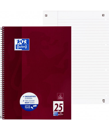 FLETORE A4 ME SPIRALE 80fl. / OPTIK PAPER OXFORD