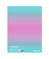 FLETORE A4 ME SPIRALE, ME KATRORË, 80 FLETË, 70GR, MINT/PINK - PELIKAN