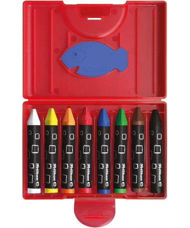NGJYRA QIRI WAX CRAYON 1/8 KUQE PELIKAN