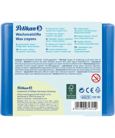 NGJYRA QIRI WAX CRAYON WATE RSOLUBLE 1/10 PELIKAN