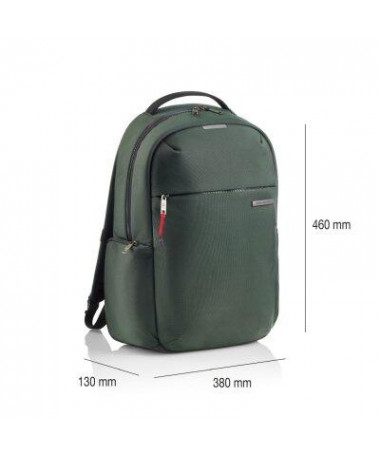 ÇANTË SHPINE PËR LAPTOP, TO WORK, 15.6" M, GREEN - MIQUELRIUS
