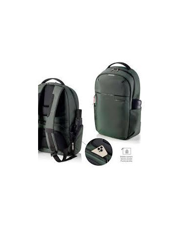 ÇANTË SHPINE PËR LAPTOP, TO WORK, 15.6" M, GREEN - MIQUELRIUS