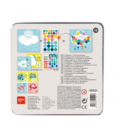 SET ME STIKERSA KUTI METALI MOONFISH 15221 APLI
