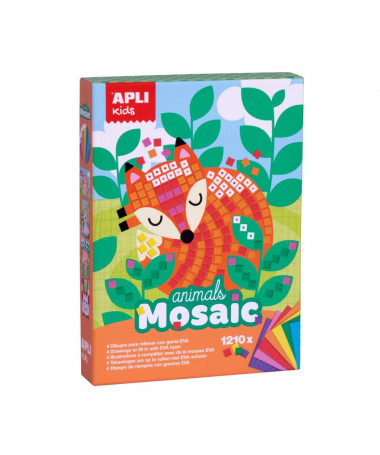 EVA FOAM MOSAIC ANIMALS 1/4 APLI