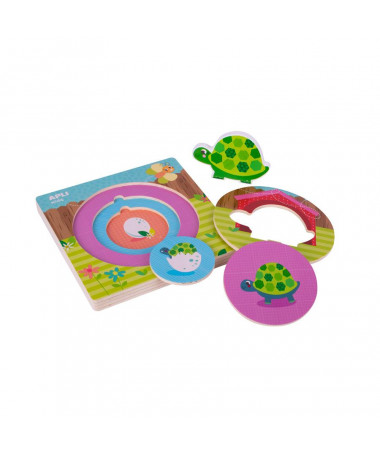 PUZZLE DRURI ANIMAL LAYERS TORTOISE APLI