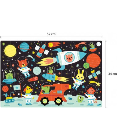 PUZZLE GLOW IN THE DARK SPACE 1/60 APLI