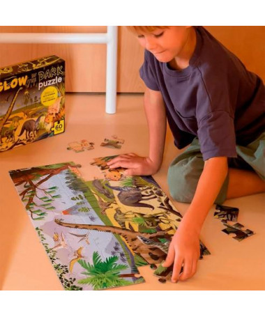 PUZZLE GLOW IN THE DARK DINOSAURS 1/60 APLI
