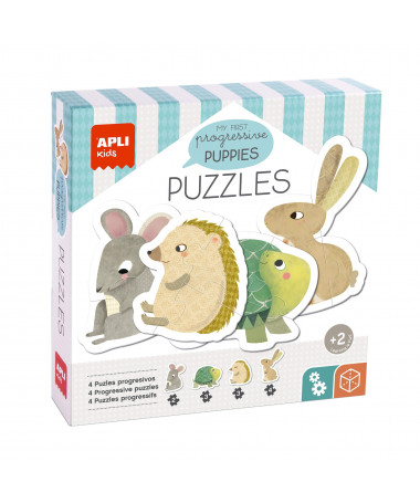 PUZZLE MY FIRST PUPPIES PROGRESSIVE 1/12 APLI