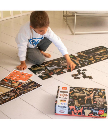 PUZZLE SAVANNAH ENDANGERED ANIMALS 1/200 APLI