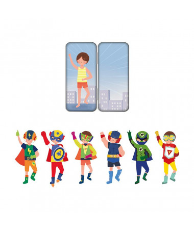 MAGNETIC MIX&MATCH SUPERHEROES APLI