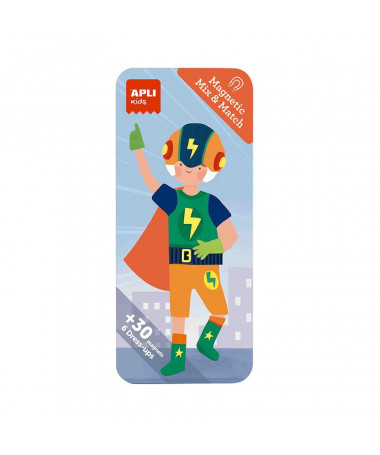 MAGNETIC MIX&MATCH SUPERHEROES APLI