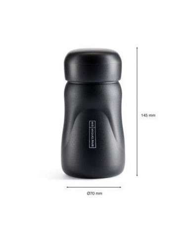 TERMOS ISOTERMIC, OVAL, 260ml, BLACK - MIQUELRIUS