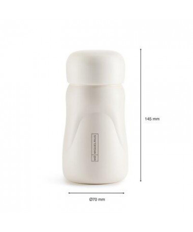 TERMOS ISOTERMIC, OVAL, 260ml, WHITE - MIQUELRIUS