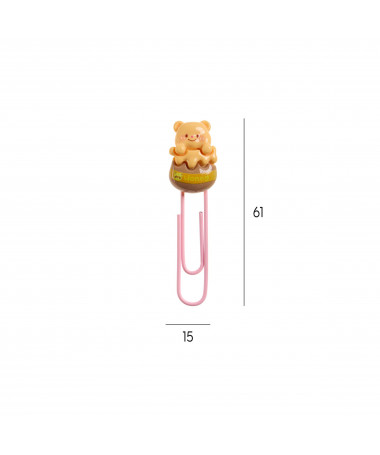 SET 5 PAPER CLIPS TEDDY B2F MIQUELRIUS