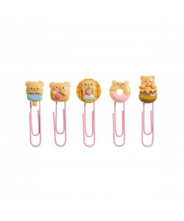 SET 5 PAPER CLIPS TEDDY B2F MIQUELRIUS