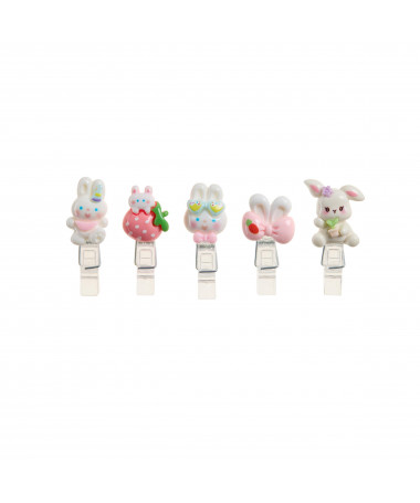 SET 5 MINI CLIPS BUNNY B2F MIQUELRIUS