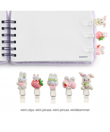 SET 5 MINI CLIPS BUNNY B2F MIQUELRIUS