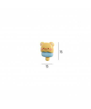 SET 5 PUSH PINS TEDDY B2F MIQUELRIUS