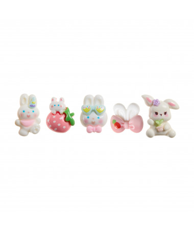 SET 5 PUSH PINS BUNNY B2F MIQUELRIUS