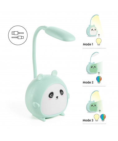 LED LAMPË PANDA MINT B2F MIQUELRIUS