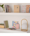 LOGBOOK A6 100fl PLAIN LINEN SPRING FLOWERS MIQUELRIUS