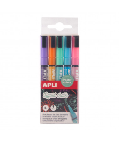 LIQUID CHALK 1/5 ROUND TIP PASTEL APLI