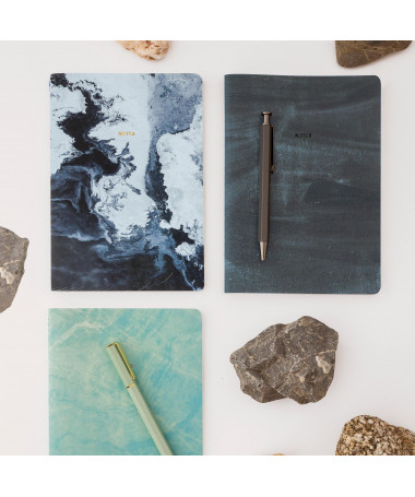NOTES A5 STONE PAPER PLAIN BLACK MIQUELRIUS