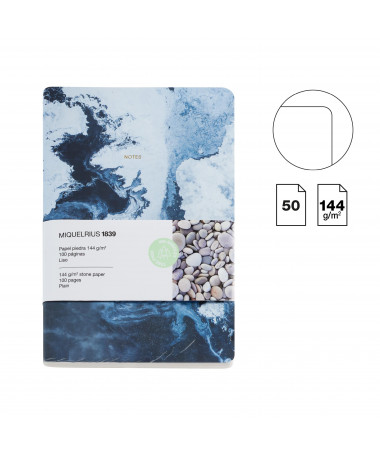 NOTES A5 STONE PAPER PLAIN SEA MIQUELRIUS