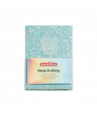 NOTES GLITTER BLUE KEEP IT SHINY B2F MIQUELRIUS