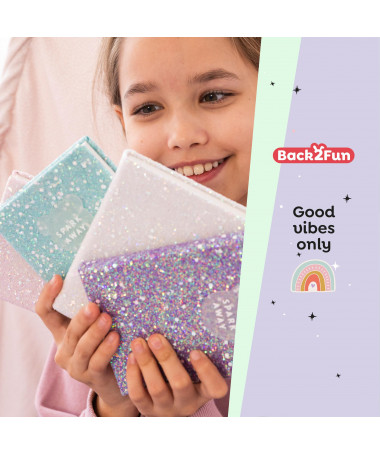 NOTES GLITTER BLUE KEEP IT SHINY B2F MIQUELRIUS