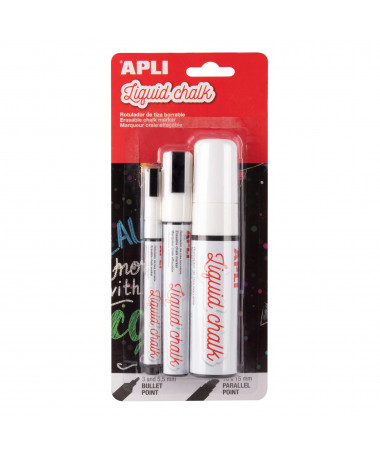 LIQUID CHALK ASSORTED TIPS E BARDHË APLI