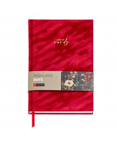 NOTES A5 PLAIN RED VELVET H.DAYS MIQUELRIUS