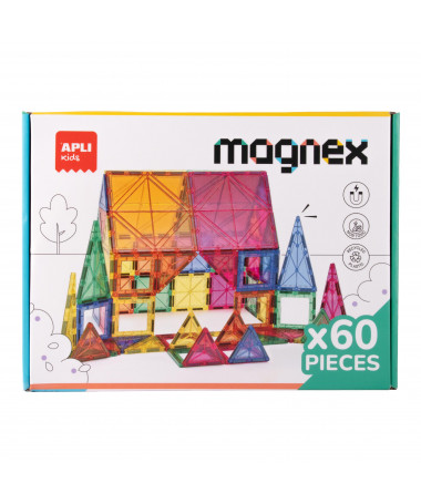 BUILDING GAMES MAGNEX TILES BOX 1/60 APLI