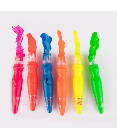 PAINT BRUSHES NEON COLOR 1/6 APLI