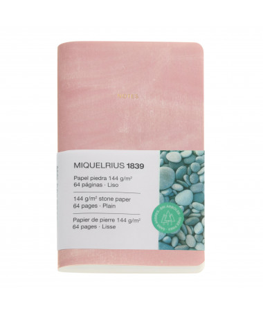 NOTES A6 STONE PAPER PLAIN FLEX PINK MIQUELRIUS