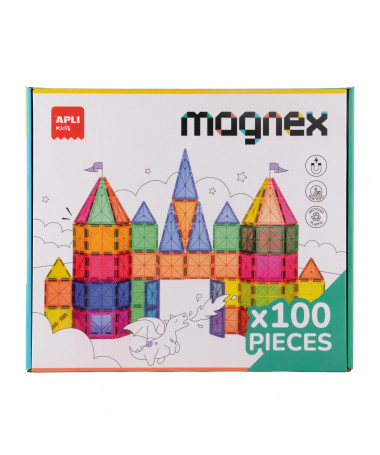 BUILDING GAMES MAGNEX TILES BOX 1/100 APLI