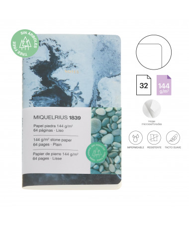 NOTES A6 STONE PAPER PLAIN FLEX SEA MIQUELRIUS