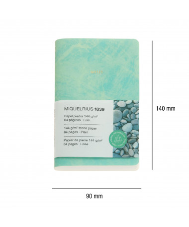 NOTES A6 STONE PAPER PLAIN FLEX GREEN MIQUELRIUS