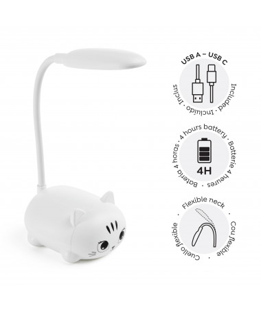 LED LAMPË KITTY E BARDHË B2F MIQUELRIUS